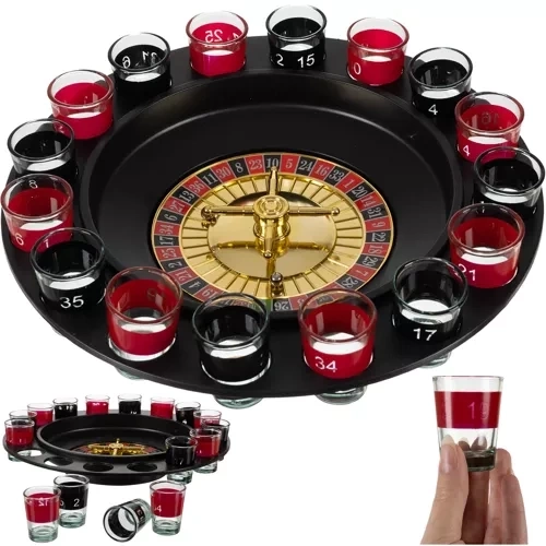 Ruleta de fête + verres à liqueur