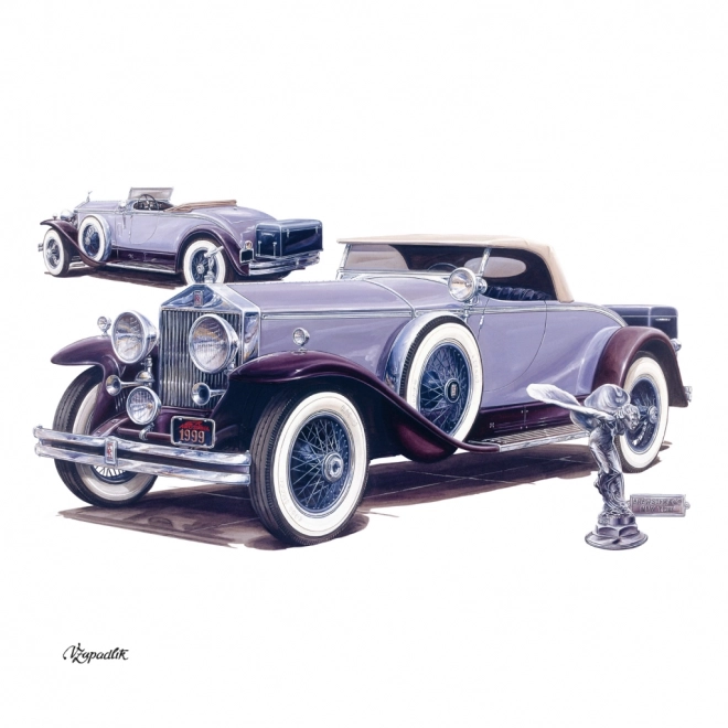Calendrier de notes Classic Cars – Václav Zapadlík, 2025, 30 x 30 cm