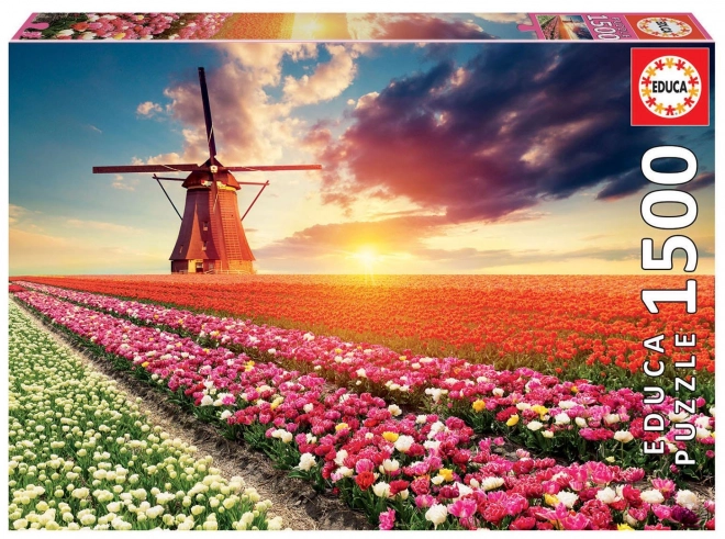 Puzzle Pays des tulipes 1500 pièces de EDUCA