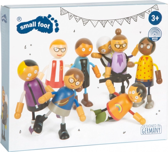 Famille de poupées flexibles Small Foot avec enfant