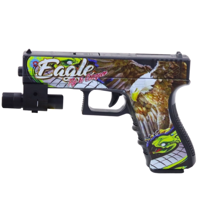 Pistolet à fléchettes en mousse et billes d'eau avec laser