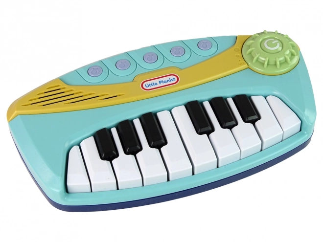 Petit pianiste interactif piano bleu