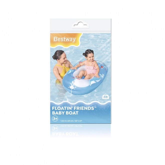 Ponton Dauphin Bleu 102x69 cm BESTWAY