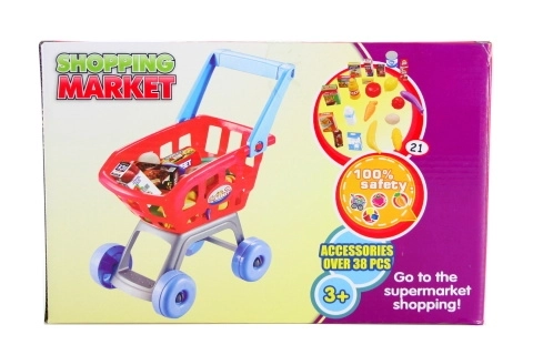 Panier de courses pour enfants avec aliments