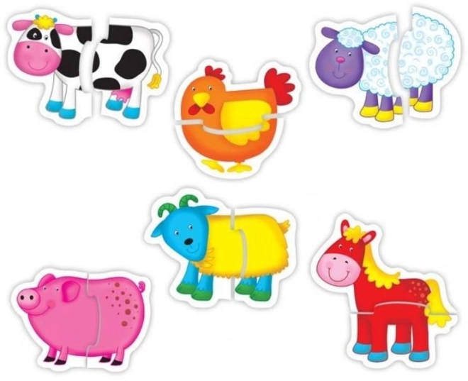 GALT Puzzle bébé Ferme 6x2 pièces