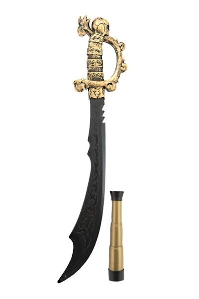 Épée de pirate avec accessoires 58cm