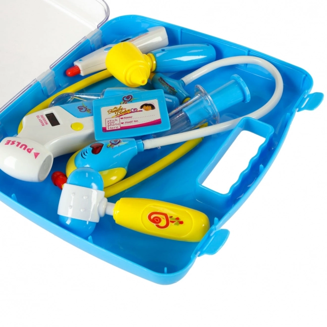 Ensemble de docteur pour enfants dans une valise - bleu