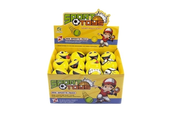 Balle en mousse smiley 6cm