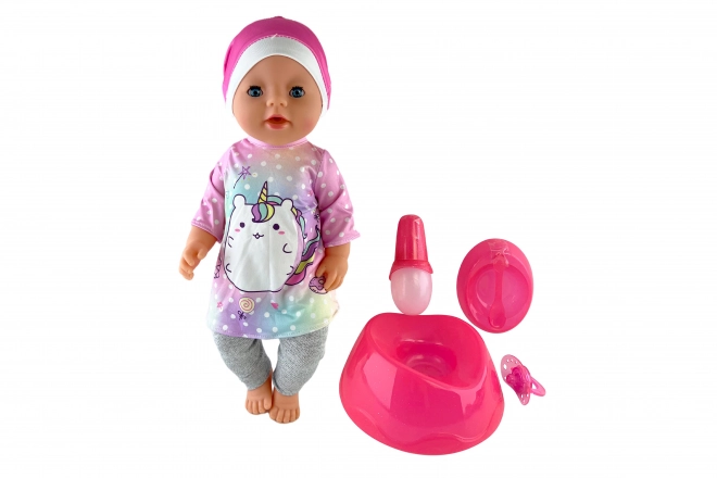 Bébé qui fait pipi avec accessoires 45cm
