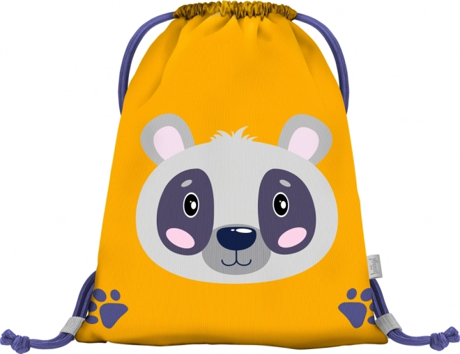 Baagl sac préscolaire avec panda, jaune