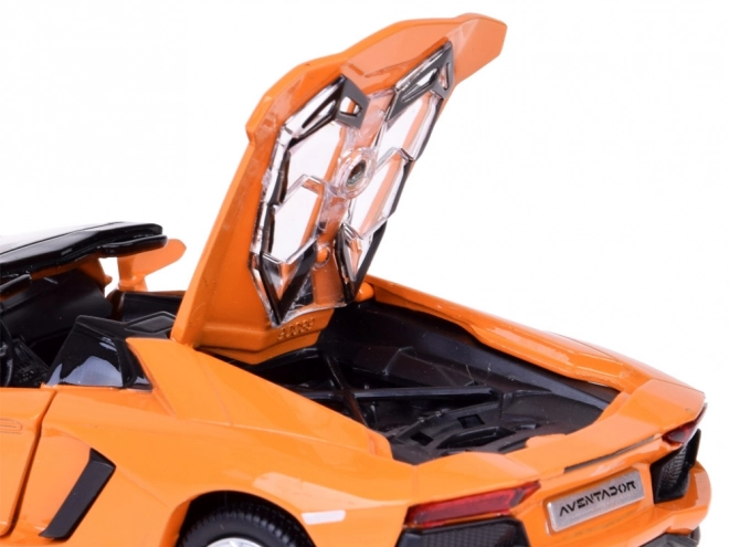 Modèle de voiture en métal Lamborghini Aventador Roadster 1:32 interactif