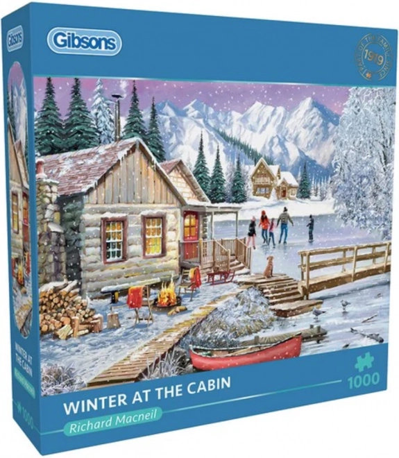 Puzzle GIBSONS Hiver au chalet 1000 pièces