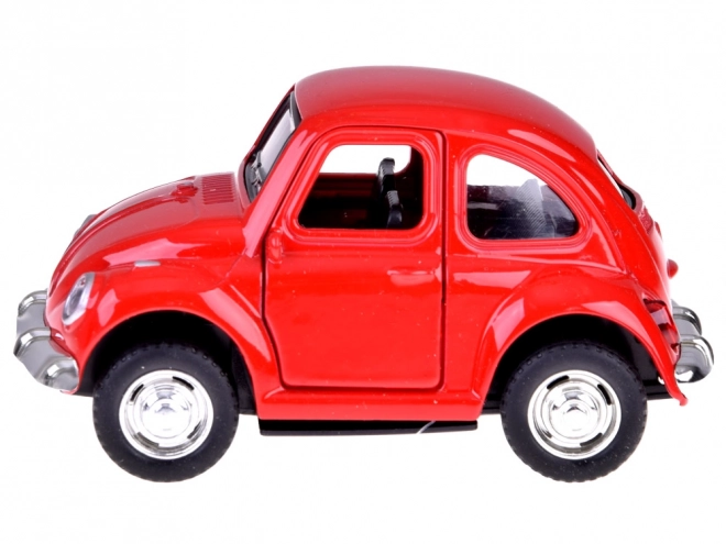 Voiture en métal avec portes ouvrantes et phares