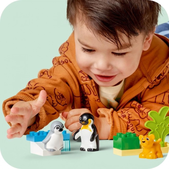 Lego Duplo Familles d'animaux sauvages : Pingouins et lions