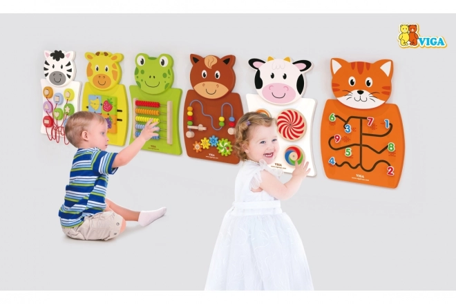 Jeu mural en bois - chiffres