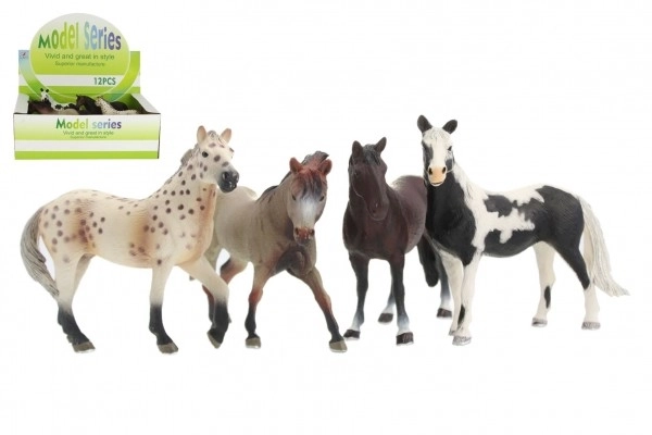 Figurine en plastique cheval 15 cm - 4 couleurs