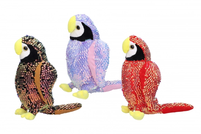 Magnifique perroquet en peluche