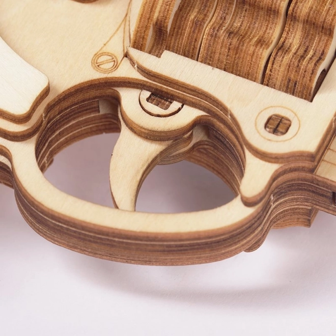 Puzzle mécanique en bois 3D Revolver Corsac RoboTime