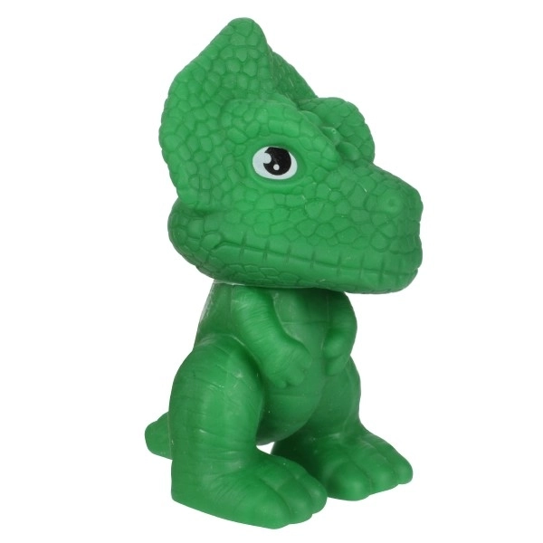 Dinosaure en caoutchouc 8cm - 5 types en boîte