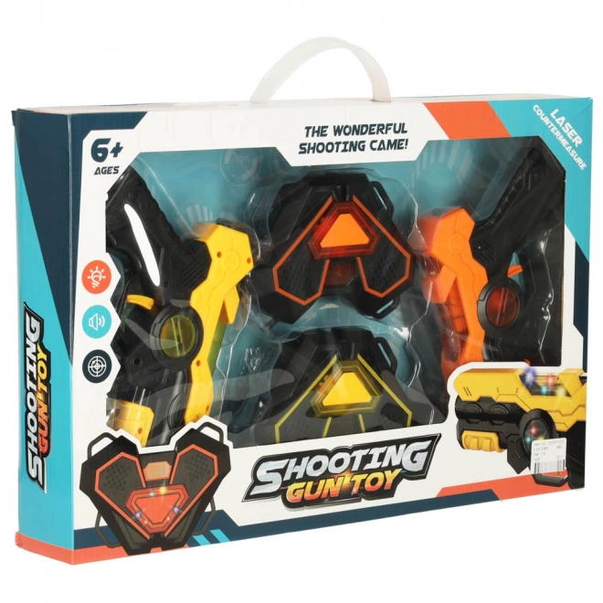 Paintball laser - ensemble de deux pistolets et deux cibles