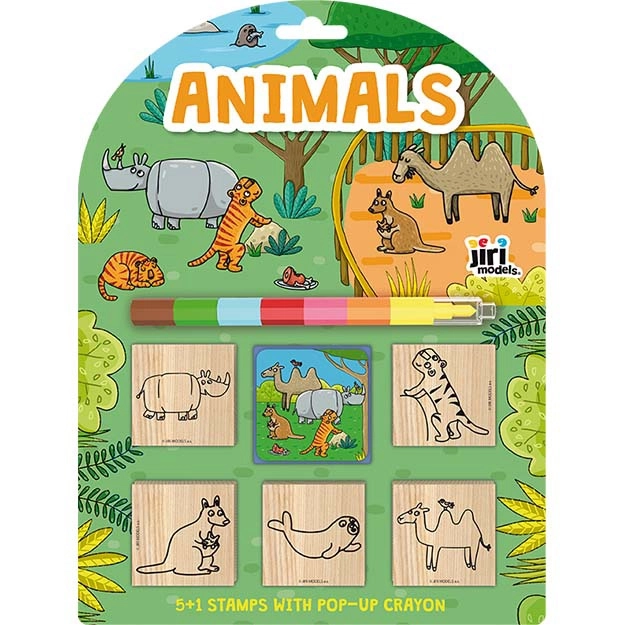 Ensemble de tampons Animaux avec crayon
