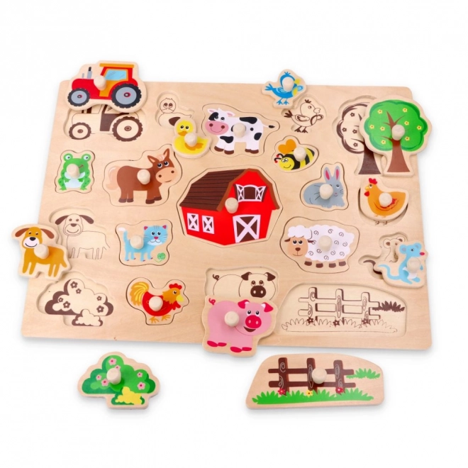 Grand puzzle en bois À la campagne