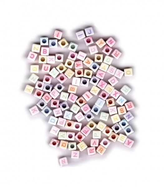 Perles en plastique alphabet 300 pcs