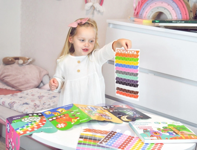 Autocollants géométriques animaux Woopie pour un apprentissage créatif