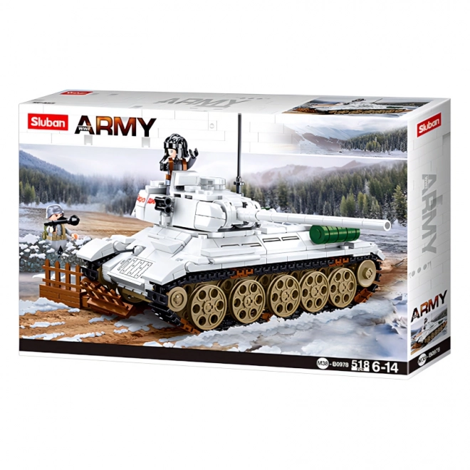 Sluban Bataille de Budapest M38-B0978 Char blanc T-34/85