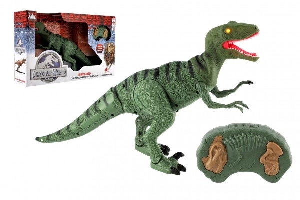 Vélociraptor IC en plastique marchant 50 cm sur piles avec son et lumière dans une boîte de 53x32,5x12cm