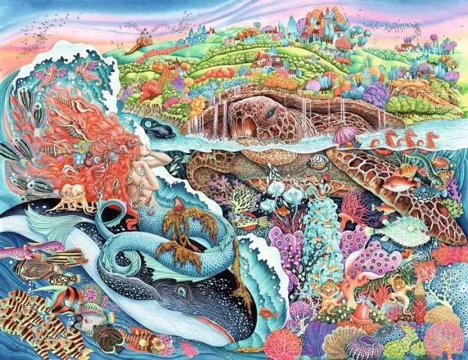 Puzzle Histoires des profondeurs 2000 pièces
