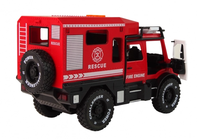 Véhicule Tout-Terrain de Pompiers avec Portes Ouvertes
