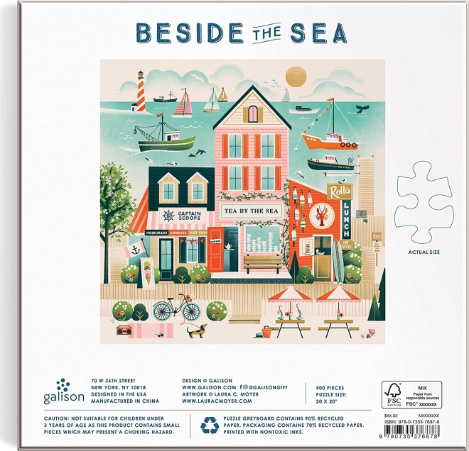 Galison Puzzle Bistro au bord de la mer 500 pièces