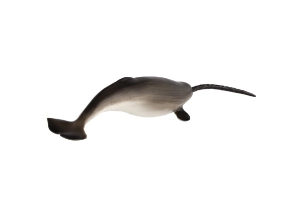 Narval unicorn en plastique zoo 20cm dans un sac