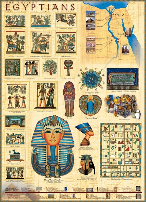 eurographics puzzle anciens Égyptiens 1000 pièces