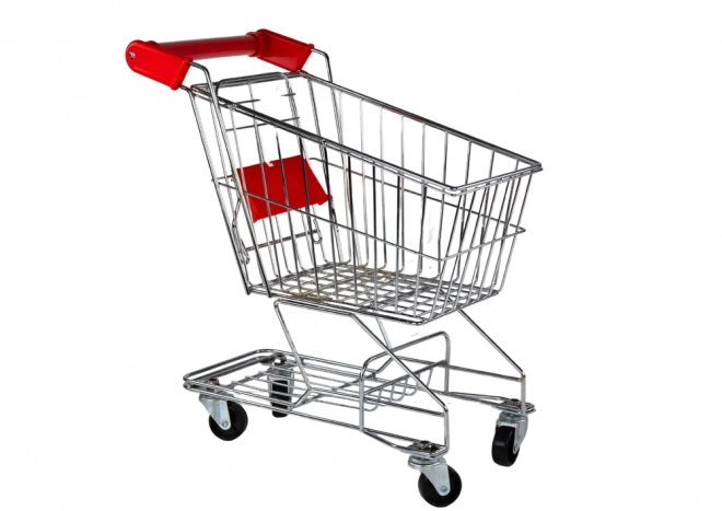 Panier d'achat en métal Chariot Enfant Silver Large