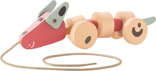 Canetons à tirer pastel Cubika en bois