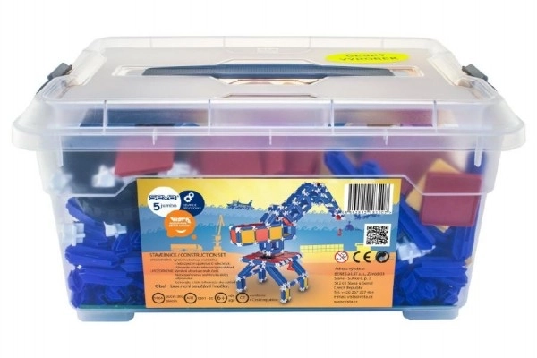 Jeu de construction SEVA 5 Jumbo plastique 1064 pièces dans boîte plastique 40x19x27cm