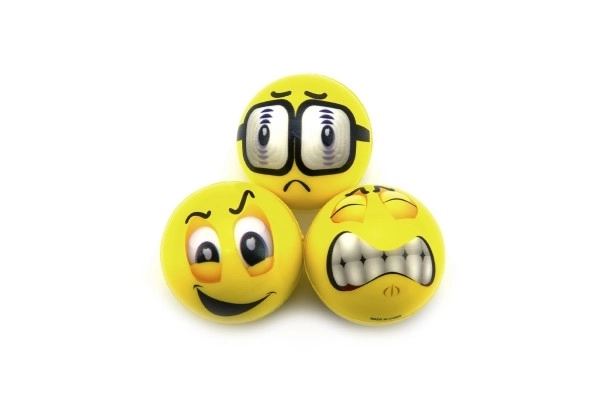 Balle en mousse smiley 6cm