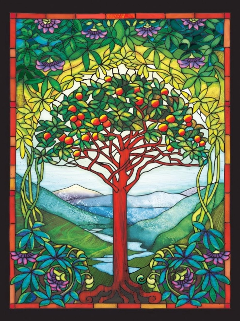 Puzzle COBBLE HILL Vitrail – Arbre de vie XL 275 pièces