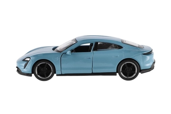 Auto Welly Porsche Taycan Turbo S métal/plastique 12cm 4 couleurs à rétrofriction 12pcs en boîte