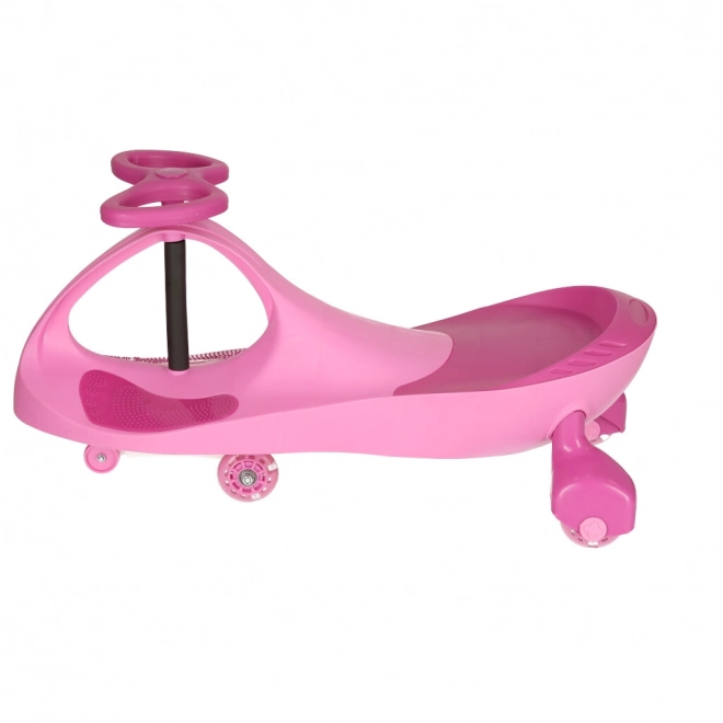 Draisienne enfant rose avec roues LED lumineuses
