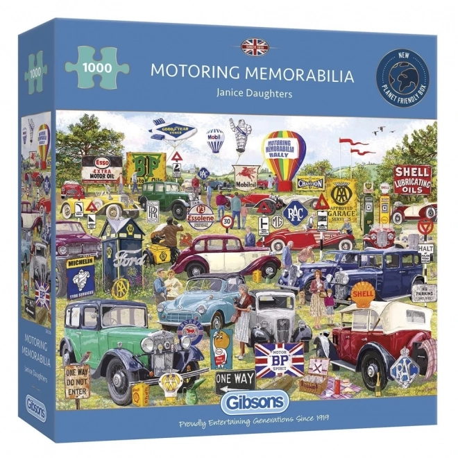 Puzzle Gibsons Souvenirs de Mobilisme Rallye 1000 pièces