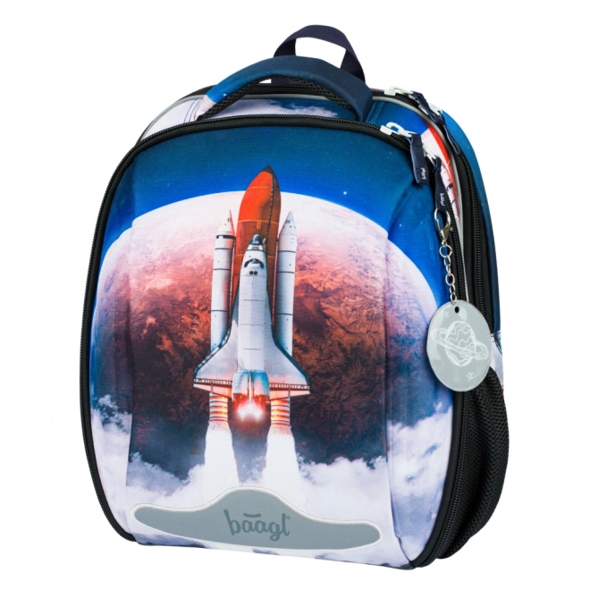 Ensemble scolaire Baagl Space Shuttle : cartable, trousse, sac