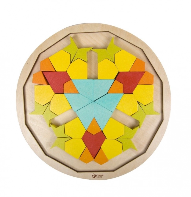 Puzzle mandala Montessori - motifs, formes et couleurs
