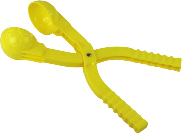 Lanceur de boules de neige jaune avec motif de ballon