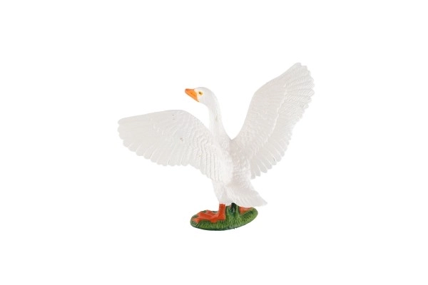 Oie domestique en plastique zooté 10cm dans un sac