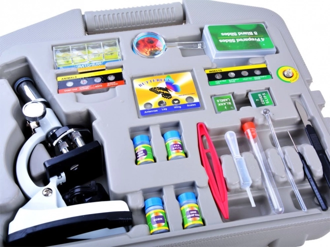 Ensemble de microscopes métalliques pour jeunes scientifiques ES0024