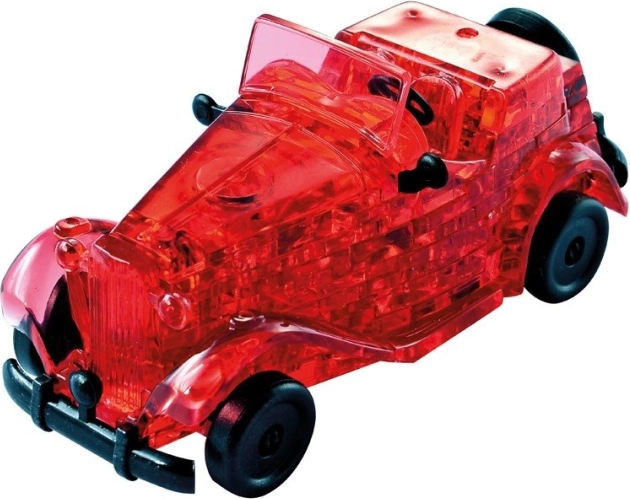 Puzzle 3D en cristal voiture ancienne, rouge, 53 pièces – HCM KINZEL