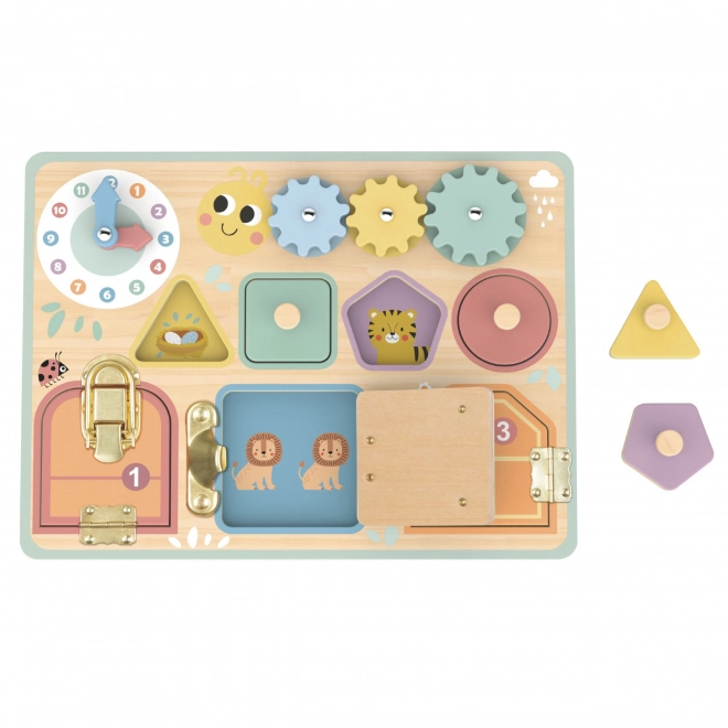 Tableau de manipulation en bois Tooky Toy